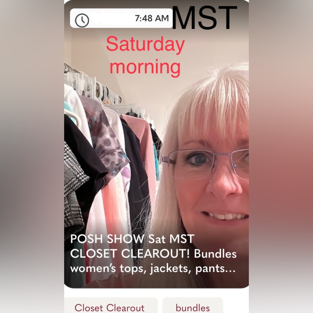 Posh Auction clear out closet! Bundles! Women’s great deals!! Sat 7:48AMSept30